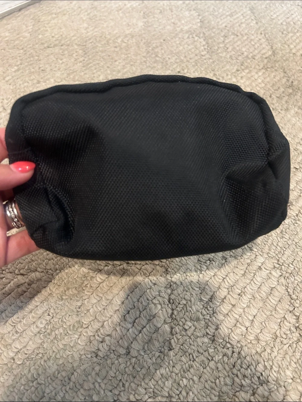 Tumi for Delta Black Nylon Toiletry Pouch